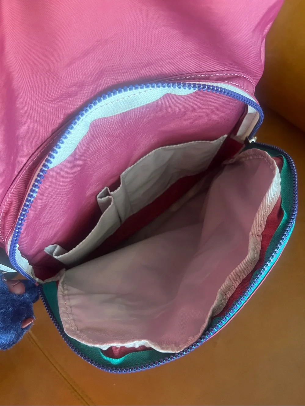 Kipling SEOUL Large 15” Laptop backpack NWT grape tint contrast